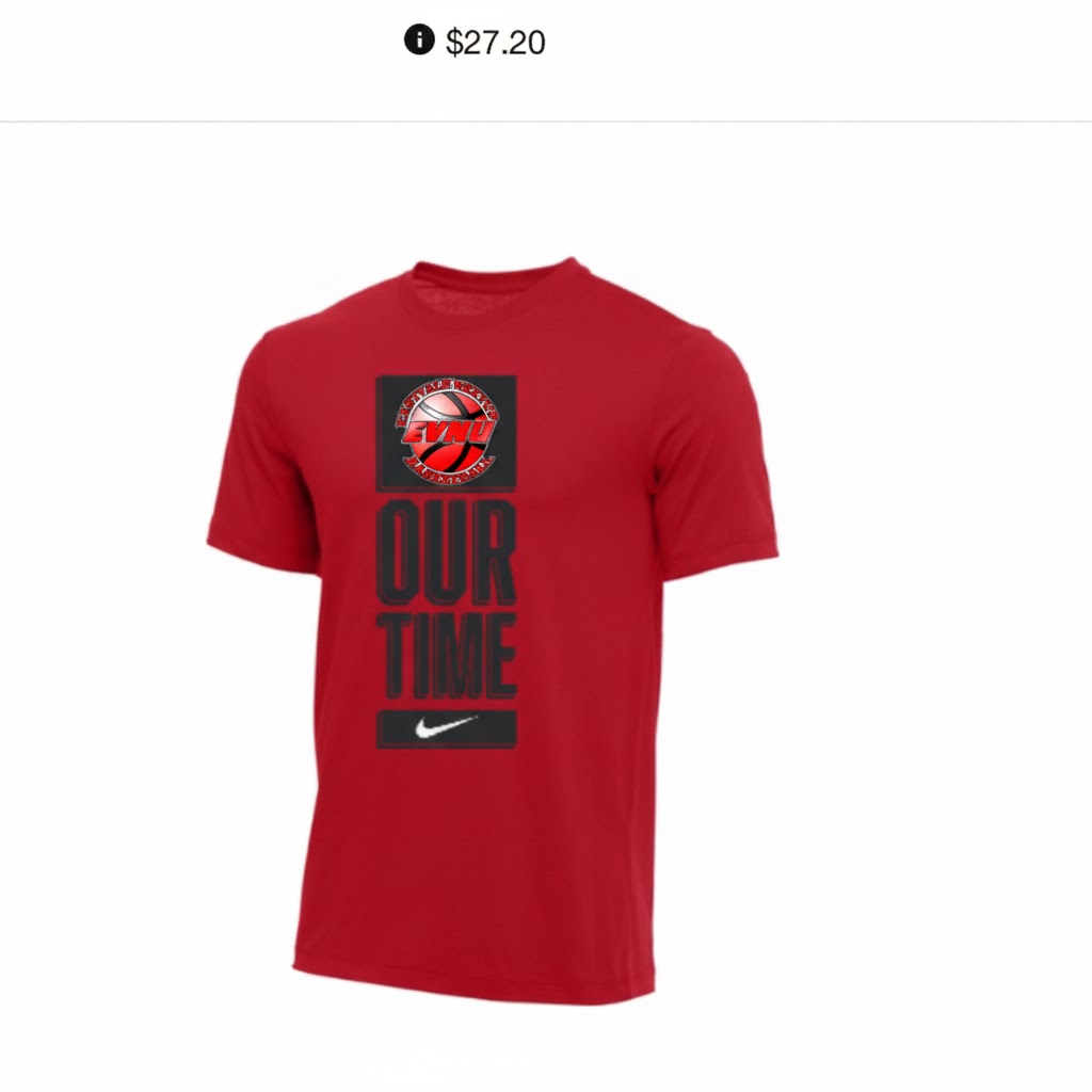 Red Our Time short t-shirt